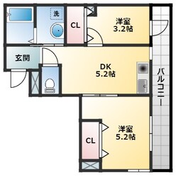 グロースコート恵我ノ荘の物件間取画像